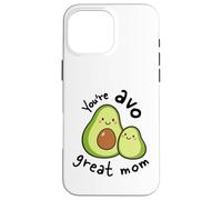 Smiling Green Pear Characters Caregiver Appreciation Case for iPhone 16 Pro Max