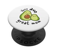 Smiling Green Pear Characters Caregiver Appreciation PopSockets Adhesive PopGrip