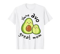 Smiling Green Pear Characters Caregiver Appreciation T-Shirt
