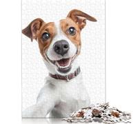 Smiling Jack Russell Selfie Dog Puzzle Jigsaws 1000 Pieces for Adults Puzzle Jigsaws for Adults Educational Game Challenge Toy 1000pcs (75x50cm)