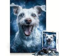 Smiling Jack Russell Terrier 1000 Piece Jigsaw Puzzles for Adults Teenagers Memory Upgrade Light Relax Sharp Cut Lovely Gift 50x75cm