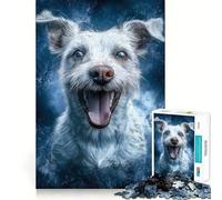Smiling Jack Russell Terrier 1000 Piece Jigsaw Puzzles for Adults Teenagers Memory Upgrade Light Relax Sharp Cut Lovely Gift 50x75cm