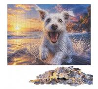 Smiling Jack Russell Terrier Wooden Jigsaw for Adults | A hands-on home pastime - an activity that can be paused and resumed alone or together.