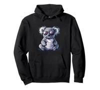 Smiling Koala Bear with Sunglasses for a Cool Summer Touch Pullover Hoodie