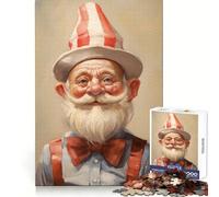 Smiling Old Man in Hat 1000 Pieces Jigsaw Puzzles for Adults Think Smart Toy Quiet Fun Accurate Cut 38x52cm