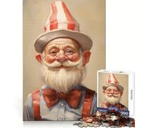 Smiling Old Man in Hat Jigsaw Puzzles 1000 Pieces for Teenagers Memory Upgrade Relaxing Fun Sharp Cut Art Collection Piece 38x26cm