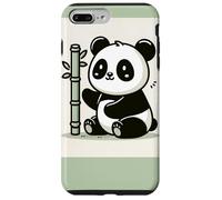 Smiling Panda With Bamboo Illustration Case for iPhone 7 Plus/8 Plus