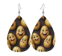 Smiling Potatoes Design Lightweight Drop Earrings for Women