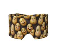Smiling Potatoes Print Soft Eye and Ear Muffs for Adults Sleeping Protection Cover for Travel Nap Relief