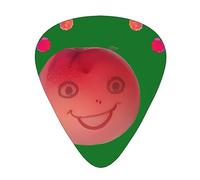 Smiling Red Peaches Multi-Thickness Guitar Pick Set 12 Pieces Clear Tone Comfortable Feel Strong Wear Resistance And Toughness Comes With Transparent Box