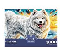 Smiling Samoyed Jigsaw Puzzle for Adults And Teenagers, Impossible 1000 Piece Puzzle, Mindfulness & Family Fun Activity, Challenging Puzzle Game 38x26cm/1000pcs