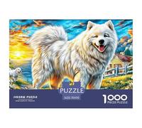 Smiling Samoyed Jigsaw Puzzle for Adults And Teenagers, Impossible 1000 Piece Puzzle, Mindfulness & Family Fun Activity, Challenging Puzzle Game 70x50cm/1000pcs