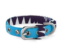 Smiling Shark Collar Easy-Fastening Buckle，Pet Supplies Adjustable ，Dog Collar The D-Ring Design Allows for Towing Or Hanging Tags，for Small to Medium-Sized Dogs.