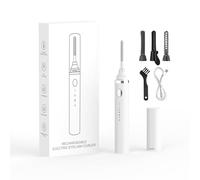 Smiling Shark Heated Eyelash Curler, 360° Electric Eyelash Brush with 3 Temp & 5s Heating Extension/Definition/Curler: 3-in-1 Eyelash Curler Suitable for All Eyelashes, White