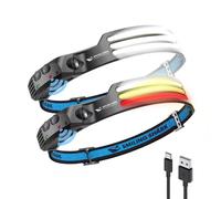 Smiling Shark LED Rechargeable Headlamp 230Wide Angle 2 Pack 3White Light