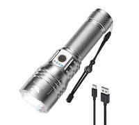 Smiling Shark SD-7009 Ultra-Bright LED Flashlight with 10000 Lumens for Outdoor Camping Hiking and Camping