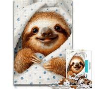 Smiling Sloth 2000 Piece Jigsaw Puzzles for Adults Gifts,for Educational Game Challenge Toy Unique Home Decor And Gifts 70x100cm