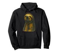 Smiling Sloth Cartoon Pullover Hoodie