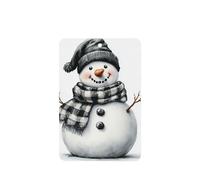 Smiling Snowman Watercolor Aesthetic Car Air Fresheners 4 Pcs Hanging Scented Cards Fragrance Scented Cards For Car Aromatherapy Tablets