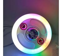 Smiling Stage Music Disco Light, High Brightness Ring Bulb RGB Magic Ball Light, 3in1 Magic Ball Light Smart Remote Control Colorful Crystal Magic Ball for Party Birthday/Wedding/Pub/Home