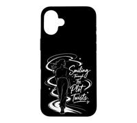 Smiling Through Plot Twists - Women's Empowerment Design Case for iPhone 16 Plus
