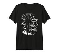 Smiling Through Plot Twists - Women's Empowerment Design Premium T-Shirt