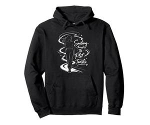 Smiling Through Plot Twists - Women's Empowerment Design Pullover Hoodie
