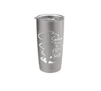 Smiling Through Plot Twists - Women's Empowerment Design Stainless Steel Insulated Tumbler