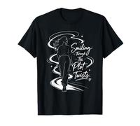 Smiling Through Plot Twists - Women's Empowerment Design T-Shirt