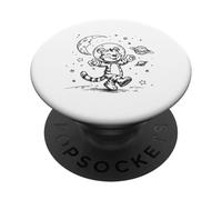 Smiling Tiger Astronaut Space Explorer Cosmic Adventure PopSockets Adhesive PopGrip
