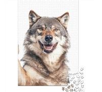 Smiling Wolf Selfie 1000 Piece Jigsaw Puzzle for Adults, 52x38cm/1000pcs, Relaxing Screen-Free Hobby, Evening Leisure And Quiet Weekends