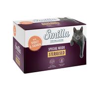 Smilla Adult Sterilised Trays Saver Pack 24 x 100g - Turkey with Salmon