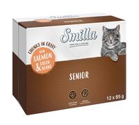 Smilla Senior Chunks in Gravy - Salmon & Green Beans (12 x 85g)