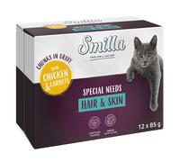 Smilla Special Needs Hair & Skin Pouches Chunks in Gravy - Chicken & Carrots (12 x 85g)