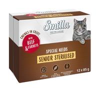 Smilla Special Needs Senior Sterilised Chunks in Gravy with Beef & Carrots - 12 x 85g