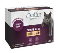 Smilla Special Needs Sterilised Adult Pouches Chunks with Vegetables - Saver Pack: Mixed Pack (24 x 85g)