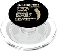 Smilodon Facts Sabertooth Prehistoric Big Cat PopSockets PopGrip for MagSafe