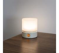 Smilodon Night Light with Timer, Small Bedside Table Lamp, LED Children's Night Light, White, Dimmable, Battery, Rechargeable