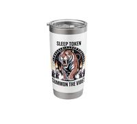 Smilodon Ritual Sleep Token Aesthetic with Raccoon Stainless Steel Insulated Tumbler
