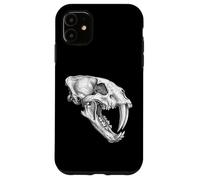 Smilodon Skull Saber Toothed Cat Ice Age Fossil Case for iPhone 11
