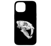 Smilodon Skull Saber Toothed Cat Ice Age Fossil Case for iPhone 15
