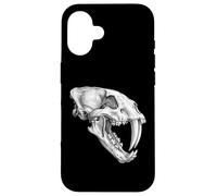 Smilodon Skull Saber Toothed Cat Ice Age Fossil Case for iPhone 16