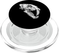 Smilodon Skull Saber Toothed Cat Ice Age Fossil PopSockets PopGrip for MagSafe