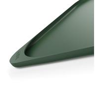 SMILOOL Silicone Pet Feeding Mat with Raised Edge & Residue Collection Pocket for Food and Water, Dog Bowl Mats, Cat Bowls Placemat with High Lip for Floor Waterproof, 19 x 12 x 0.7 Dark Olive