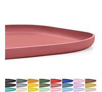 SMILOOL Waterproof Silicone Pet Food Mat with Raised Edge for Dog & Cat
