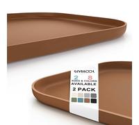 SMILOOL Waterproof Silicone Pet Food Mat with Raised Edge for Dog & Cat