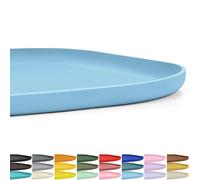 SMILOOL Waterproof Silicone Pet Food Mat with Raised Edge for Dog & Cat