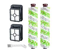 Smilyan Replacement Parts for Bissell CrossWave Pet Pro 2306A & CrossWave 1785 Series, 2 Pack 2460 Multi-Surface Pet Pro Brush Rolls + 2 Pack 1866 Vacuum Filters，Compare to Part 1613568, 1608684