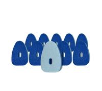 Smilyeez Blue Non Scratch Scrubbing Sponge Refill for use with The Dish Daddy (Reg. TM) Dishwand (10 Pack)