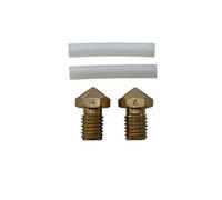 Smilyeez Listing for Flashforge Guider 2 High Temperature Nozzle and Tube Set: 2 High-Precision 0.4mm Brass Nozzles and 2 Durable PTFE Tubes - Optimal 3D Printing, Easy Installation